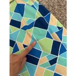 J. McLaughlin  Dolly Catalina Cloth Sleeveless Dress Belted Green/Blue Print XS Photo 12