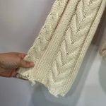 Cotton Candy LA Cable Knit Cropped Sweater Cream Neutral Size M/L Photo 2