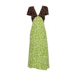 LISA SAYS GAH Grace Dress, Brown & Green Wild Hearts, Small Photo 4