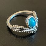 Turquoise stone princess crown ring size 5 Photo 1