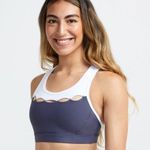 SoulCycle Soul Tack It Back Gray White Sports Bra Athletic Soul Cycle Plus Size XXL Photo 6