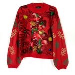 32 Degrees Heat 33 Degrees | Ugly Christmas Sweater Flamingo Bell Tropical Holiday Womens Medium Photo 0