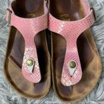 Birkenstock  Gizeh Birko-Flor metallic pink sandal women’s shoe size 37 US 6 6.5 Photo 6