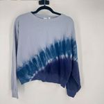 Gap Women’s Tie-Dye Crewneck Sweatshirt Blue pullover Small Lounge Casual Photo 1