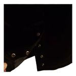 Paris Sport Club Black Suede Pencil Straight Skirt 7/8 Genuine Leather Lined Photo 4