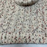 Moon & Madison Cowl Neck Confetti Chunky Knit Sweater Size Small Cozy Neutral Brown Photo 5
