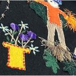 Dress Barn Vintage Black Harvest Whimsical Vest Size Large Photo 8