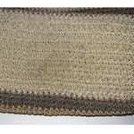 Crochet Shoulder Bag Tote Handbag Purse Brown Green Orange Striped Boho Womens Photo 6