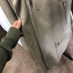 a.n.a faux fur trimmed tan wool pea coat size XL Photo 7