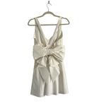 Show Me Your Mumu  Charlotte Bow Mini Dress White Sz Small Bridal shower attire Photo 2
