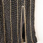 Lisa Kane Fantasy by Black and Gold Fully Beaded Silk Maxi Dress Size Small Photo 3