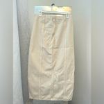 MIOU MUSE FRONT SLIT DENIM MAXI SKIRT Size M Photo 2