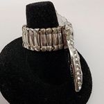 Silver Statement Ring Pistol Gun With Cubic Zirconia Stones Photo 1