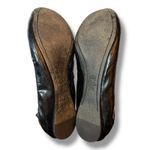 Tory Burch Caroline Black Patent Leather Ballet Flats Size 7 M Shoes Gold Logo Photo 7