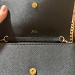 J.Crew Satin Chain Wallet Handbag Clutch Bright Berry Black Photo 6