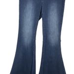 Umgee  High Waist‎ Flare Leg Jeans Bell Bottoms Denim Pants Dark Wash Size 6 Photo 2
