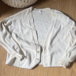 Alo Yoga  Cream Button-Up Cardigan Photo 0