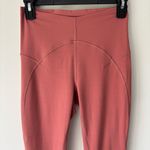 Lululemon Unlimit High Rise Leggings Keyhole Pink Rose Cutouts Athleisure Yoga Photo 3