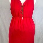 Tacera Maternity chain front red top size small Photo 0