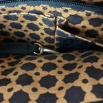 Brighton COPYBRIGHTON PURSE BLACK & TAN WOVEN STRAW ADJUST ALLIGATOR LOOK STRAP SILVER Photo 13