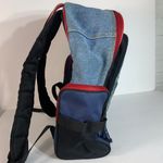 L.E.I Vintage 90s . Y2K Large Denim Blue Jean embroidered backpack Photo 9