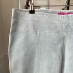 Thalia Sodi  Seafoam Light Sage Green Suede Leather Pants 13 14 Photo 2