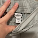 Athleta  14 Pants Brooklyn Textured Ankle Pant City Stripe Striped Travel Hiking Photo 2