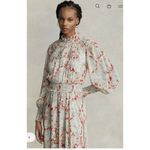 Ralph Lauren Polo  Floral Crinkled long sleeve Georgette Dress size 6 Photo 1