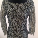 Diane Von Furstenberg DVF Black and Gold Dress Photo 2