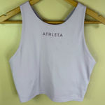 Athleta  XL Conscious Crop Train Logo Signature Cropped Tank Light Pink‎ Active Photo 0