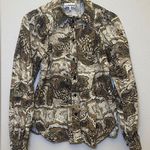 Ganni Tigers Eye buttoned blouse 36 Photo 1