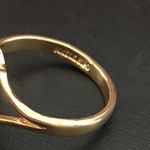 Marquee shaped purple stone Ring 14KT GF Size 8 Gold Photo 6