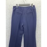 CAbi  Women's Dress Pants Solid Blue Straight Leg Size 4 Crease Photo 5