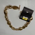INC  International Concepts Chunky Gold Tone Pebble Link Statement Necklace Photo 3