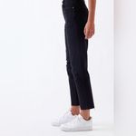 PacSun  Black Mom denim jeans  Distressed details raw hem size 27 inseam 26 in Photo 2