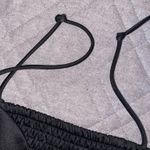 H&M Black Bubble Hem Mini Dress Photo 3