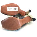 VINTAGE GRACIENNE BLUE & SILVER PATENT LEATHER PEEP TOE BRAZILIAN PUMPS (5) Photo 6