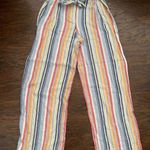 Laundry by Shelli Segal 🌹 Linen Wide Leg Striped Pants Size S Photo 0