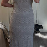 Beige knit midi dress Tan Photo 0