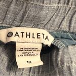 Athleta  Blue Linen Drawstring pull on Pants size 12 Photo 6