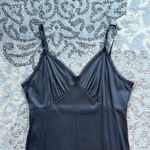 Vintage Sears Satin & Lace Slip Nightgown Dress Black 40 Photo 2