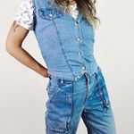 Vintage ✨ Denim Vest Twofer Top Photo 0