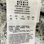 Giorgio Armani Blue Floral Print Tunic Blouse Size 44 XL Long Sleeve Cotton Photo 11