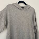 Eileen Fisher Stretch Terry Hooded Top Tencel Lyocell Gray Women's Size Large Photo 3