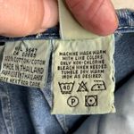 Eddie Bauer Retro Short Minim Blue Jean Denim Botton Down Front A-Line Skirt 6 Photo 9