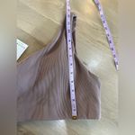 All Fenix one shoulder latte brown ribbed sports bra size XL NWT Photo 5