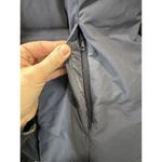 Uniqlo  Women’s Down Puffer Coat Sz S Blue Goose Feather Mockneck Packable Hood‌‌ Photo 2