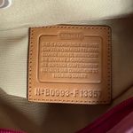 Coach NWT Rugby Stripe Pink Leather Duffle Crossbody Shoulder Bag F13357 Photo 7