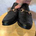 a.n.a  xi black leather slides size 8 Photo 2