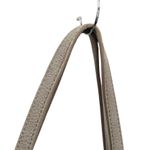 Moda Luxe Tote Shoulder Bag Pebbled Leather Suede Tan Beige Photo 4